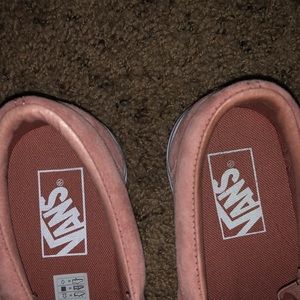 Vans suede slip ons